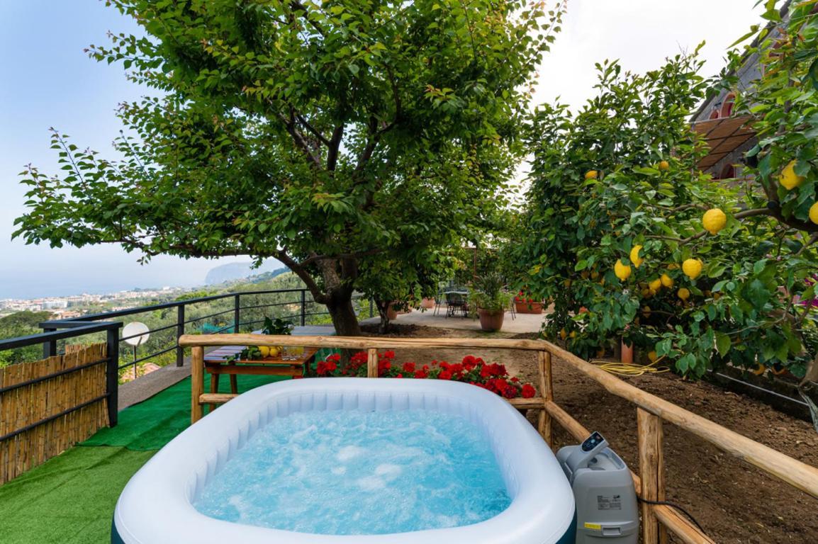 Sorrentovibes - Sea View Rooftop Apartment With Jacuzzi & Garden Eksteriør billede